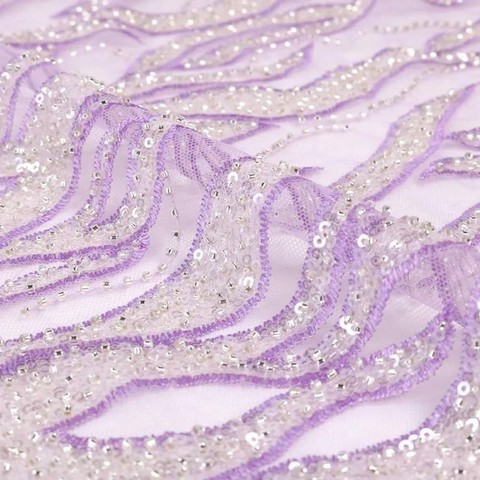 Beads Embroidery Fabrics (2)