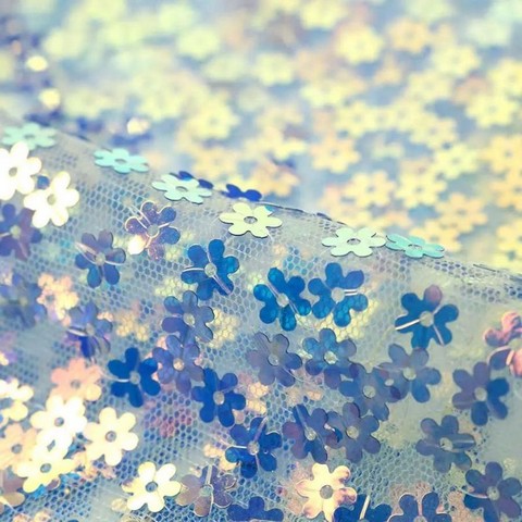 Sequin Embroidery fabric