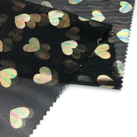 foil print on fabric