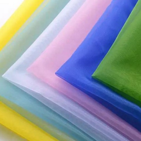 pure tissue organza fabric